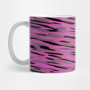 pink black and gray camo abstract Mug